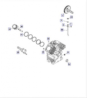 Кривошипно-шатунный механизм   двигателя Kohler CH 740-3201