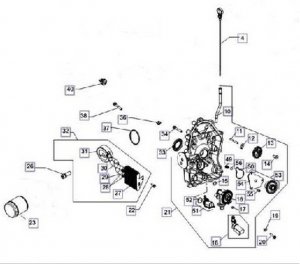 Система смазки двигателя Kohler ЕCH 749-3041