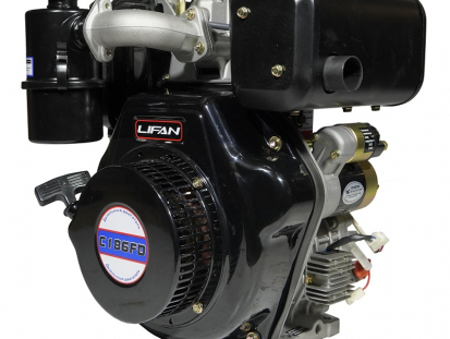Двигатель Lifan Diesel 186FD D25, 6A, шлицевой вал for 1300D