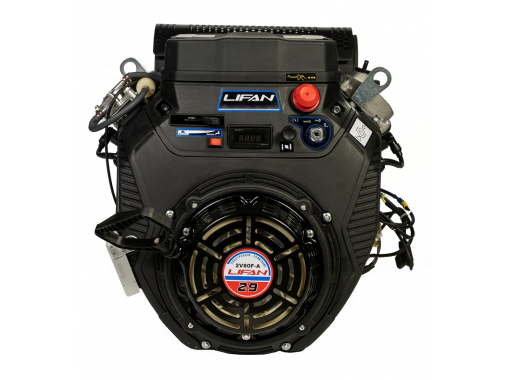 Двигатель Lifan LF2V80F-A, вал ?25мм, катушка 3 Ампера датчик давл./м,  м/радиатор, счетчик моточасов
