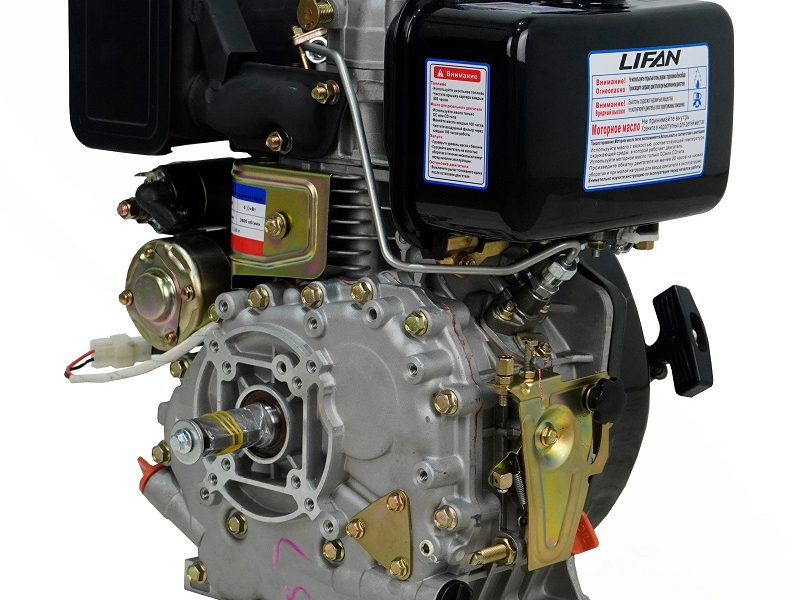 Двигатель Lifan Diesel 178FD, вал ?25мм, катушка 6 Ампер
