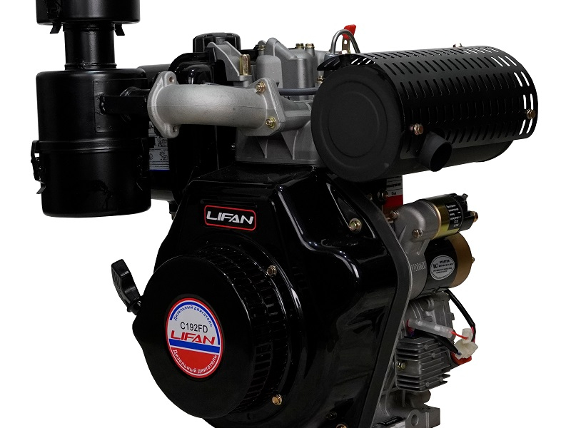 Двигатель Lifan Diesel 192FD, вал ?25мм, катушка 6 Ампер