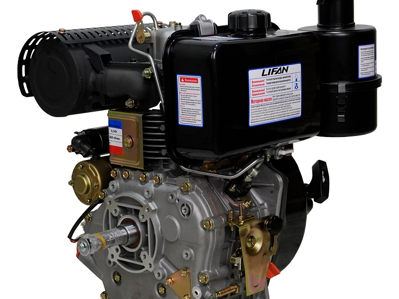 Двигатель Lifan Diesel 192FD, вал ?25мм, катушка 6 Ампер