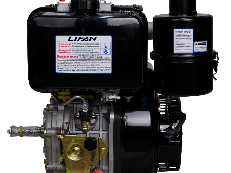 Двигатель Lifan Diesel 192FD, вал ?25мм, катушка 6 Ампер