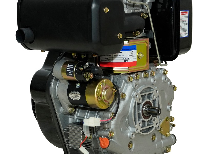 Двигатель Lifan Diesel 188FD, шлицевой вал ?25мм, катушка 6 Ампер