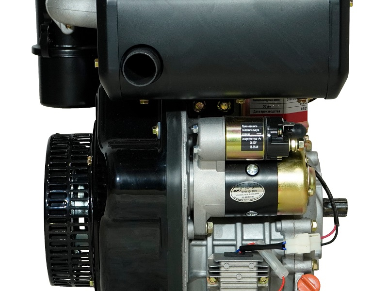 Двигатель Lifan Diesel 188FD, шлицевой вал ?25мм, катушка 6 Ампер