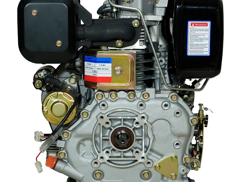 Двигатель Lifan Diesel 188FD, шлицевой вал ?25мм, катушка 6 Ампер