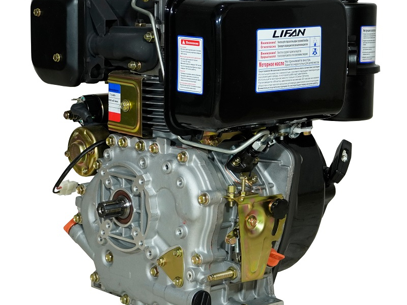 Двигатель Lifan Diesel 188FD, шлицевой вал ?25мм, катушка 6 Ампер