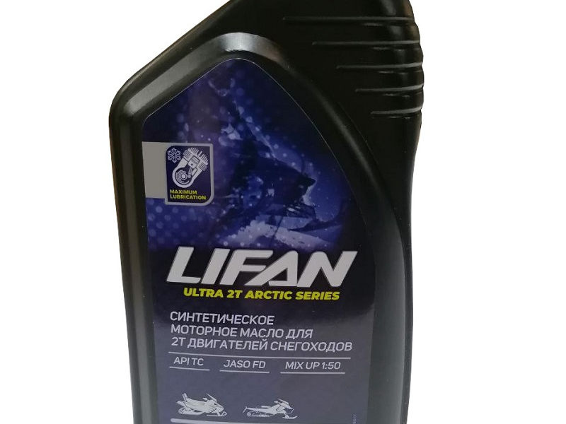 Масло LIFAN ULTRA  ARCTIC 2Т для 2-х тактных двигателей синтетическое API TC зеленое (для снегох) 1л