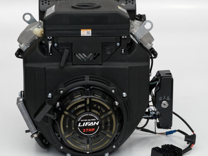 Двигатель Lifan LF2V78F-2A, вал ?25 мм, катушка 20 Ампер