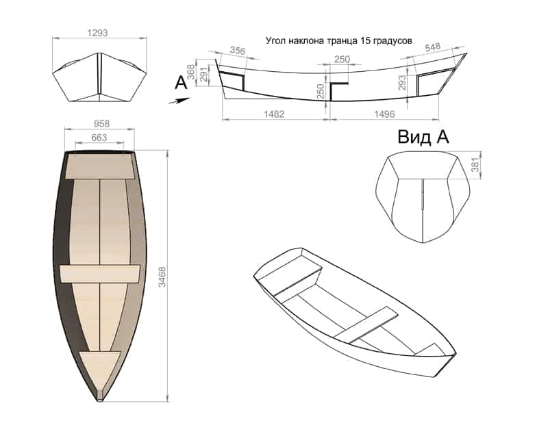 Лодка схема